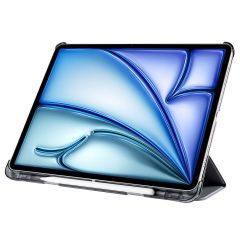 iPad Air 4. 5. Nesil 10.9'' uyumlu Kapaklı Kılıf Kalem Bölmeli Standlı Smart Akıllı Kapak Uyku Modlu Siyah