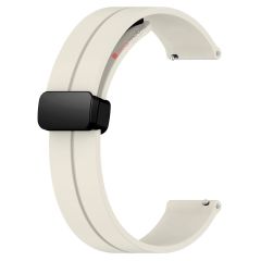 Samsung Galaxy Watch 3 41 mm Silikon Kordon Magnetik D Tokalı Spor Kayış Mıknatıslı Toka