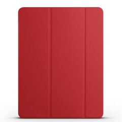 iPad Pro 12.9 5. Nesil 2021 M1 uyumlu Kılıf Flip Akıllı Kapak Standlı Smart Cover Uyku Modlu Kırmızı