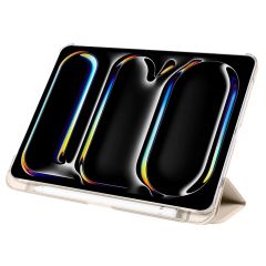 iPad Pro 11 2. 3. 4. Nesil uyumlu Kapaklı Kılıf Kalem Bölmeli Standlı Smart Akıllı Kapak Uyku Modlu Gold