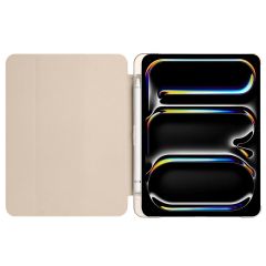 iPad Pro 11 2. 3. 4. Nesil uyumlu Kapaklı Kılıf Kalem Bölmeli Standlı Smart Akıllı Kapak Uyku Modlu Gold