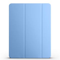 iPad Pro 12.9 5. Nesil 2021 M1 uyumlu Kılıf Flip Akıllı Kapak Standlı Smart Cover Uyku Modlu Mavi