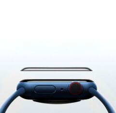 Apple Watch 9 45 mm uyumlu Ekran Koruyucu 3D Tam Kapatan Kavisli PPMA Nano Cam