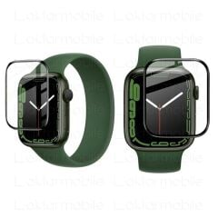 Apple Watch 9 45 mm uyumlu Ekran Koruyucu 3D Tam Kapatan Kavisli PPMA Nano Cam