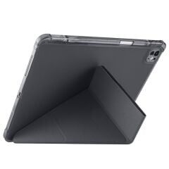 iPad Air 13 M2 / M3 uyumlu Kılıf Kalem Bölmeli Tri Folding Standlı Arkası Silikon Uyku Modlu