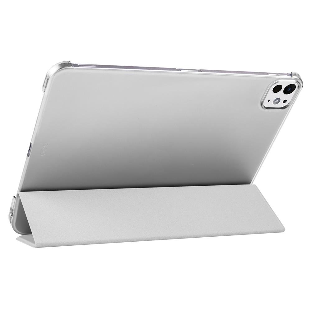 iPad Pro 11 2. 3. 4. Nesil uyumlu Kapaklı Kılıf Kalem Bölmeli Standlı Smart Akıllı Kapak Uyku Modlu Gri