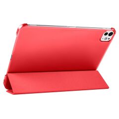 iPad Pro 11 2. 3. 4. Nesil uyumlu Kapaklı Kılıf Kalem Bölmeli Standlı Smart Akıllı Kapak Uyku Modlu Kırmızı