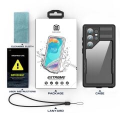 Samsung Galaxy S24 Ultra uyumlu Su Geçirmez Kılıf MagSafe IP68 Waterproof Anti Shock Anti Dust Kapak