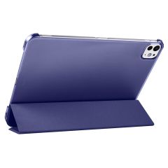 iPad Pro 11 2. 3. 4. Nesil uyumlu Kapaklı Kılıf Kalem Bölmeli Standlı Smart Akıllı Kapak Uyku Modlu Lacivert