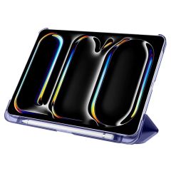 iPad Pro 11 2. 3. 4. Nesil uyumlu Kapaklı Kılıf Kalem Bölmeli Standlı Smart Akıllı Kapak Uyku Modlu Lacivert