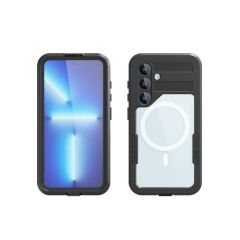 Samsung Galaxy S24 Plus uyumlu Su Geçirmez Kılıf MagSafe IP68 Waterproof Anti Shock Anti Dust Kapak