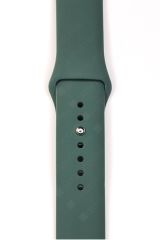 Samsung Galaxy Watch 3 41 mm Uyumlu Silikon Kordon Premium Spor Kayış Jel Silikon Spor Kordon Koyu Yeşil