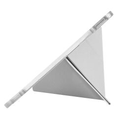 iPad Air 13 M2 / M3 uyumlu Kılıf Kalem Bölmeli Tri Folding Standlı Arkası Silikon Uyku Modlu Gri