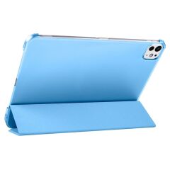 iPad Pro 11 2. 3. 4. Nesil uyumlu Kapaklı Kılıf Kalem Bölmeli Standlı Smart Akıllı Kapak Uyku Modlu Mavi