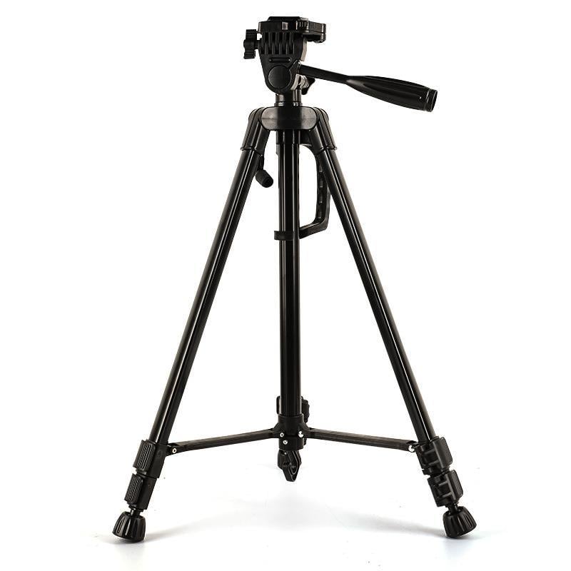 140 cm Yükseklik Ayarlı Tripod & Telefon Tutucu Aparat - Alüminyum Alaşım - Hafif - 2 Kademeli Ayak