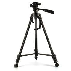 140 cm Yükseklik Ayarlı Tripod & Telefon Tutucu Aparat - Alüminyum Alaşım - Hafif - 2 Kademeli Ayak