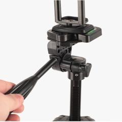 140 cm Yükseklik Ayarlı Tripod & Telefon Tutucu Aparat - Alüminyum Alaşım - Hafif - 2 Kademeli Ayak