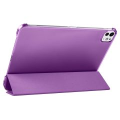 iPad Pro 11 2. 3. 4. Nesil uyumlu Kapaklı Kılıf Kalem Bölmeli Standlı Smart Akıllı Kapak Uyku Modlu Mor
