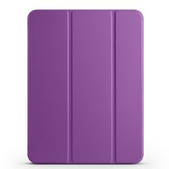 iPad Pro 11 2. 3. 4. Nesil uyumlu Kapaklı Kılıf Kalem Bölmeli Standlı Smart Akıllı Kapak Uyku Modlu Mor