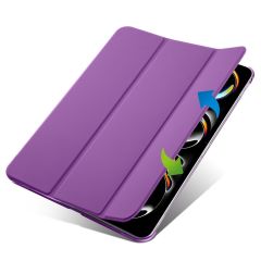 iPad Pro 11 2. 3. 4. Nesil uyumlu Kapaklı Kılıf Kalem Bölmeli Standlı Smart Akıllı Kapak Uyku Modlu Mor