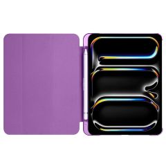 iPad Pro 11 2. 3. 4. Nesil uyumlu Kapaklı Kılıf Kalem Bölmeli Standlı Smart Akıllı Kapak Uyku Modlu Mor
