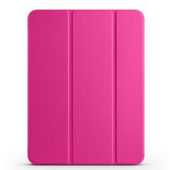 iPad Pro 11 2. 3. 4. Nesil uyumlu Kapaklı Kılıf Kalem Bölmeli Standlı Smart Akıllı Kapak Uyku Modlu Koyu Pembe
