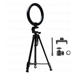 Ring Light Led 10’’ 26 cm Işık Halkası & 140 cm Yükseklik Ayarlı Tripod & Kablolu Kumanda