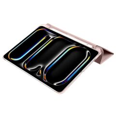 iPad Pro 11 2. 3. 4. Nesil uyumlu Kapaklı Kılıf Kalem Bölmeli Standlı Smart Akıllı Kapak Uyku Modlu Rose Gold
