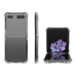 Samsung Galaxy Z Flip 4 uyumlu Şeffaf Kılıf Anti Shock Darbe Emici Silikon Kapak Esnek TPU