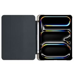iPad Pro 11 2. 3. 4. Nesil uyumlu Kapaklı Kılıf Kalem Bölmeli Standlı Smart Akıllı Kapak Uyku Modlu Siyah