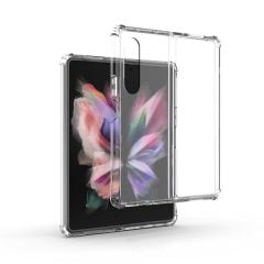 Samsung Galaxy Z Fold 4 uyumlu Şeffaf Kılıf Anti Shock Darbe Emici Silikon Kapak Esnek TPU