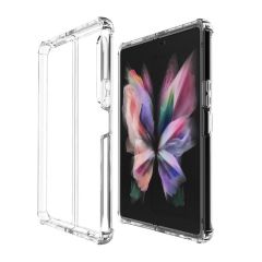Samsung Galaxy Z Fold 4 uyumlu Şeffaf Kılıf Anti Shock Darbe Emici Silikon Kapak Esnek TPU