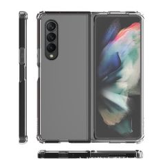 Samsung Galaxy Z Fold 4 uyumlu Şeffaf Kılıf Anti Shock Darbe Emici Silikon Kapak Esnek TPU