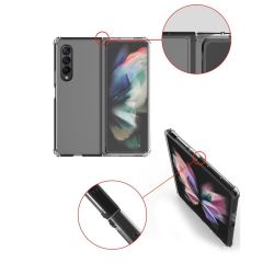 Samsung Galaxy Z Fold 4 uyumlu Şeffaf Kılıf Anti Shock Darbe Emici Silikon Kapak Esnek TPU