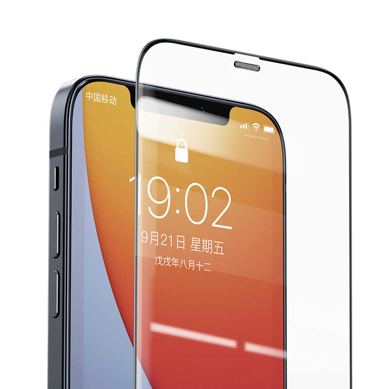 Apple iPhone 12 Pro Max Benks 0.3mm V Pro Dust Full Curved Proof Ekran Koruyucu Siyah