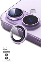 iPhone 17 Uyumlu Safir Kamera Lens Koruyucu Anti-Reftective Premium Temperli Cam Lavanta