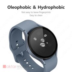 Samsung Galaxy Watch 5 44 mm uyumlu Ekran Koruyucu 3D Tam Kapatan Kavisli PPMA Nano Cam Tam Uyumlu