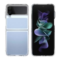 Samsung Galaxy Z Flip 4 uyumlu Şeffaf Kılıf Sararma Yapmayan Sert PC Kapak Köşeleri Yükseltilmiş