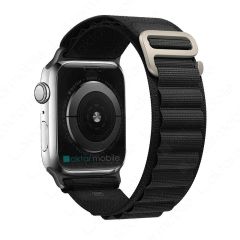 Apple Watch 10 46 mm uyumlu Alpine Loop Kordon Kumaş Örgü Kayış