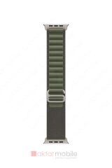 Apple Watch 10 46 mm uyumlu Alpine Loop Kordon Kumaş Örgü Kayış Yeşil
