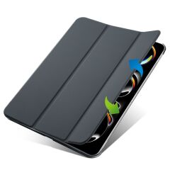 iPad Pro 11 M4 2024 uyumlu Kapaklı Kılıf Kalem Bölmeli Standlı Flip Smart Akıllı Kapak Uyku Modlu