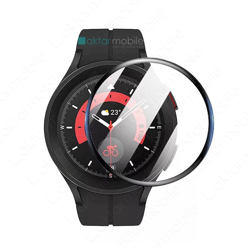 Samsung Galaxy Watch 5 Pro 45 mm uyumlu Ekran Koruyucu 3D Tam Kapatan Kavisli PPMA Nano Cam Tam Uyum