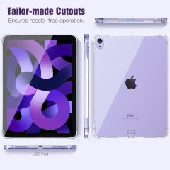 Apple iPad 5. Nesil 2022 10.9'' uyumlu Şeffaf Silikon Kılıf Anti Shock Koruyucu Kapak Darbe Emici