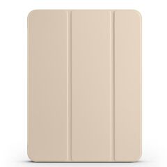 iPad Pro 11 M4 2024 uyumlu Kapaklı Kılıf Kalem Bölmeli Standlı Flip Smart Akıllı Kapak Uyku Modlu Gold