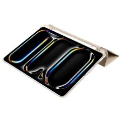 iPad Pro 11 M4 2024 uyumlu Kapaklı Kılıf Kalem Bölmeli Standlı Flip Smart Akıllı Kapak Uyku Modlu Gold