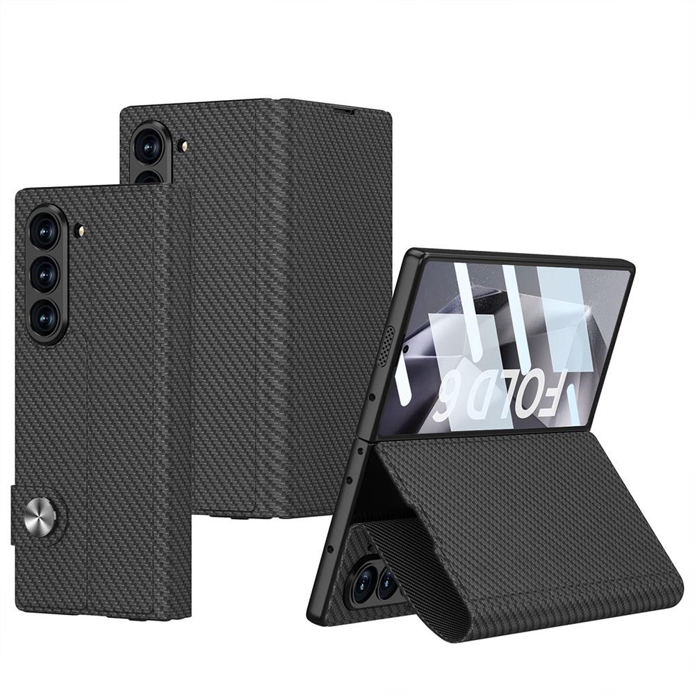 Samsung Galaxy Z Fold 6 uyumlu Kapaklı Cüzdan Kartlık Kılıf Standlı Kamera Korumalı Premium Kapak