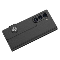 Samsung Galaxy Z Fold 6 uyumlu Kapaklı Cüzdan Kartlık Kılıf Standlı Kamera Korumalı Premium Kapak