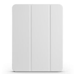 iPad Pro 11 M4 2024 uyumlu Kapaklı Kılıf Kalem Bölmeli Standlı Flip Smart Akıllı Kapak Uyku Modlu Gri