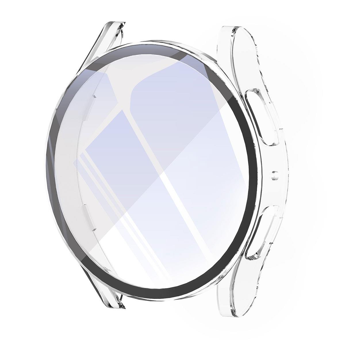 Galaxy Watch 6 40 mm uyumlu Ekran Koruyucu & Kasa Koruma 360° Full Body Tüm Gövde Darbe Emici Şeffaf