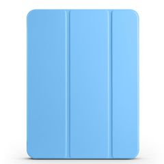 iPad Pro 11 M4 2024 uyumlu Kapaklı Kılıf Kalem Bölmeli Standlı Flip Smart Akıllı Kapak Uyku Modlu Mavi